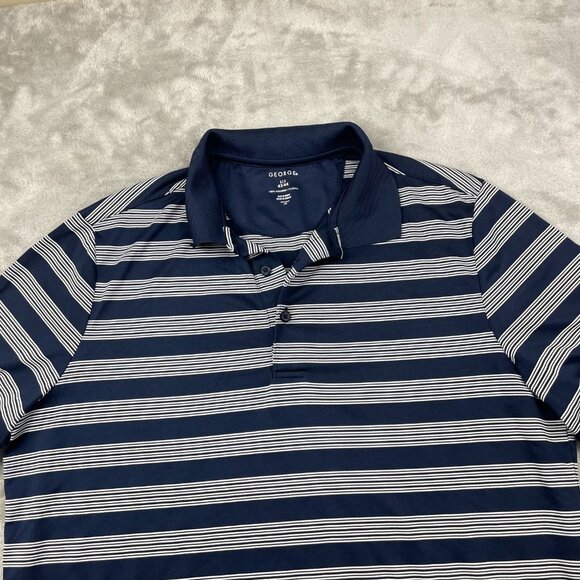 George Active Wear Short Sleeve Polo Shirt Men's Size Large 42-44 - Picture 2 of 7